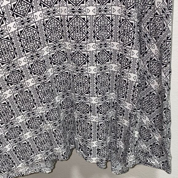 Aeropostale | S | Boho Spaghetti Strap Fit & Flare Mini Dress – Black White - Picture 6 of 15